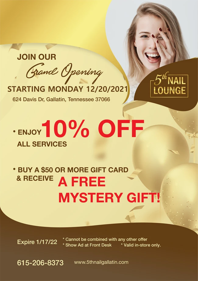 Nail Salon 37066 5th Nail Lounge of Gallatin, TN Manicure, Pedicure